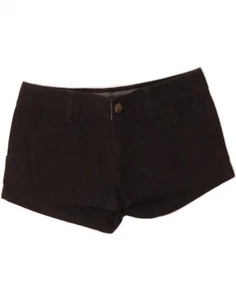 VANS Womens Casual Shorts US 0 XS W28 Black Cotton BH04 - Picture 1 of 4