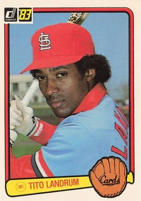 1983 Donruss #498 Tito Landrum - Image 1 of 2