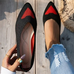Women's Ballet Flats Comfort Casual Dressy Shoes Pointed Toe Lightweight Slip On - Picture 1 of 12