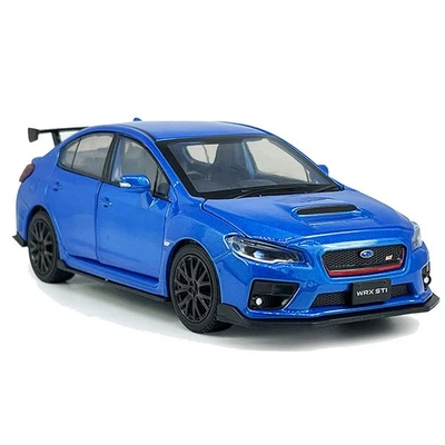 1:32 Subaru WRX STI Model Car Diecast Toy Vehicle Kids Toys Boys Gifts Blue - Image 1 of 4