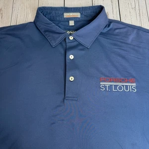 Polo Peter Millar Summer Comfort Porsche St Louis para hombre XXL azul logotipo de golf - Imagen 1 de 11
