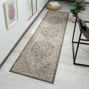 Patio 454 Honey Brown Runner Rug - Cosy Hallway Rug - Picture 1 of 10