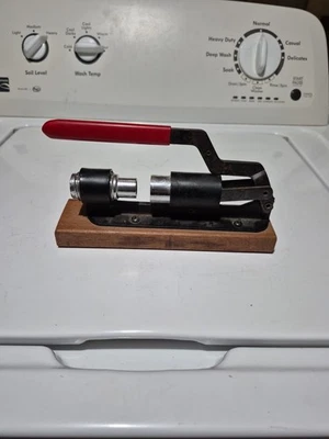 Heavy Duty Nut Cracker Wood Base Metal Handle Vintage - Image 1 of 4