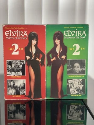 Elvira Mistress Of The Dark 2 VHS Sets Of 2 - 4 Tapes/movies Total - Image 1 of 2