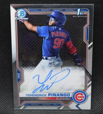 Yohendrick Pinango #CPA-YP - 2021 1st Bowman Chrome Rookie - Auto - Image 1 of 2