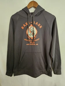 Hash Bash Hoodie Medium Monroe Street Fair Ann Arbor Michigan Gray Jerzees Sport - Picture 1 of 6