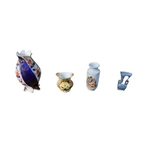 Four Vintage Mini Japanese Vases - Picture 1 of 10
