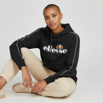 Ellesse Frauen Sweatshirt mit Kapuze Big Logo Größe It 42 Eu 36 UK 10 - Bild 1 von 4