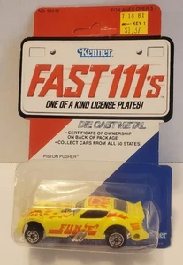 Kenner FAST 111’s Die Cast Metal Piston Pusher Funny Car Yellow Factory Sealed - Picture 1 of 3