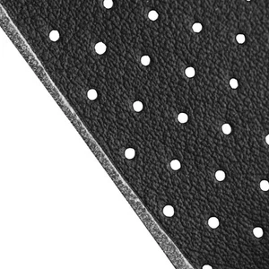 Braum® - Material de asiento de cuero sintético perforado negro 1 yarda 36"" x 56"" (BRFB-BPPU) - Imagen 1 de 1