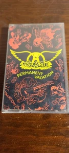 Aerosmith: Permanent Vacation Cassette Tape, 1987 Classic Rock Album - Picture 1 of 7
