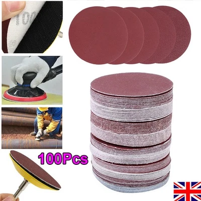 100Pcs 75mm Sanding Discs Pad Kit 80 - 3000 Grit for Drill Grinder Rotary Tools - Image 1 of 4