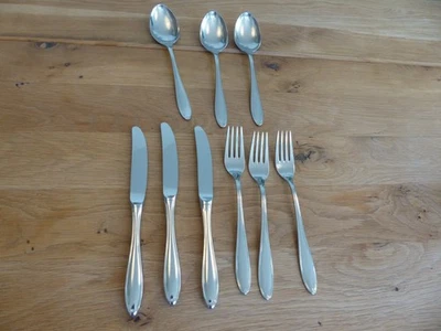 WMF Cromargan Innsbruck Besteck Set für 3 Personen 9 Teile Gabel Messer Löffel - Bild 1 von 4