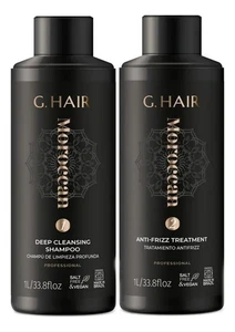 Ghair G Hair Kit Moroccan Professional Progressive Glättbürste 2x 1L - Bild 1 von 4