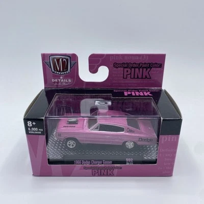M2 MACHINES 1966 DODGE CHARGER GASSER PINK 1/6000 - Image 1 of 3