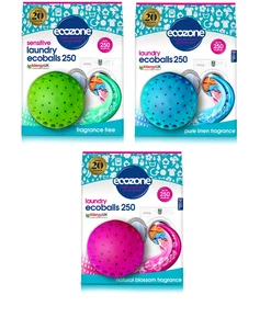 EcoZone Laundry Ecoballs 250 Washes, Select Frangrance / Colour - Picture 1 of 13