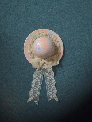 vintage park rose pottery hat - Image 1 of 3