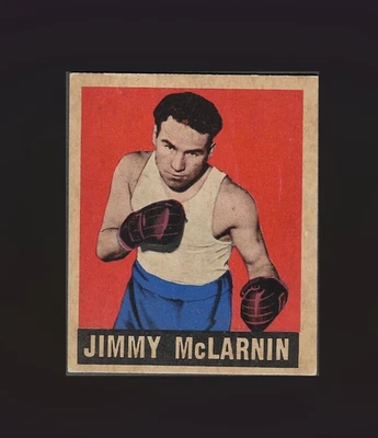 1948 Leaf #29 Jimmy McLarnin (HOF) (EX) Knock Out - Imagem 1 de 2