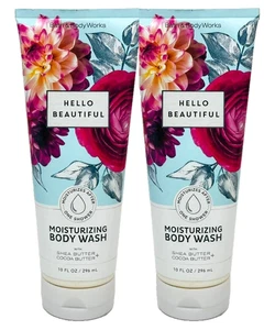 2 BATH & BODY WORKS HELLO BEAUTIFUL MOISTURIZING BODY WASH 10 FL OZ NEW - Picture 1 of 3