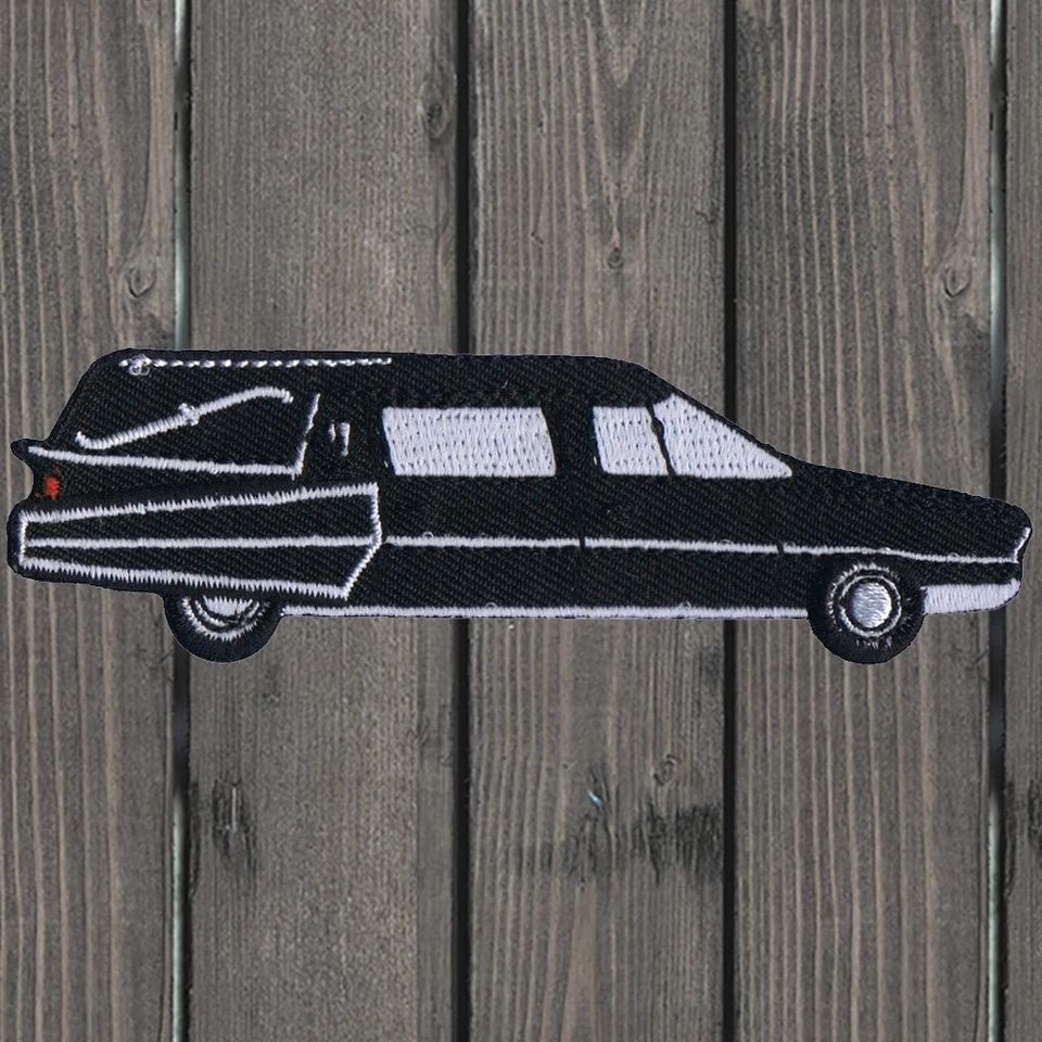 Hearse Embroidered Patch — Iron On - Image 1 of 1