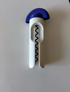 TUPPERWARE D62 Korki Korkenzieher für Flaschen in blau-weiß wenig gebraucht - Bild 1 von 3