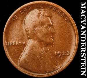 1923-S Lincoln Wheat Cent - seltener Halbschlüssel besseres Datum keine Reserve #F9723 - Bild 1 von 2