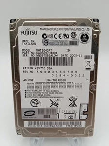 (1) Fujitsu MHT2040AT 40GB 4200 RPM 2.5" IDE PATA Hard Drive For Laptop Computer - Picture 1 of 6