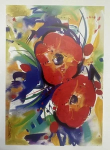 Deutscher Künstler Alfred "Alex" Gockel Passepartoutdruck 12x16 - ohne Titel - Bild 1 von 8