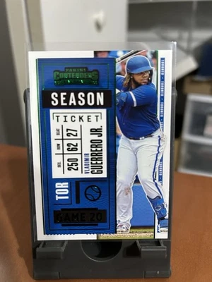 2020 Panini Contenders Vladimir Guerrero Green Parallel #73 - Toronto Blue Jays - Image 1 of 2