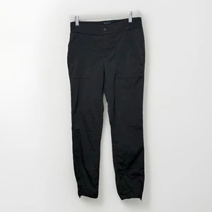 Athleta Trekkie Hike Pant Size 4 Black Outdoor Nylon Stretch Drawcord Hem - Picture 1 of 8