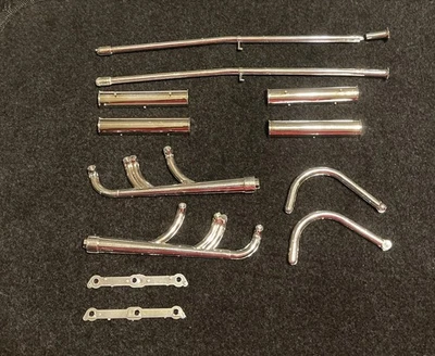 1/8 Vintage Monogram 32 Ford Street Rod Parts. Headers And Exhaust System. ￼ - Image 1 of 2