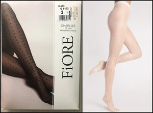 Fiore Charlize Elegante Damen Strumpfhose mit normalem Tupfenmuster 15 Den - Bild 1 von 14