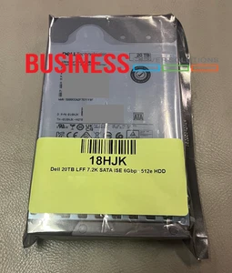 Dell 20TB LFF 7.2K SATA ISE 6Gbps 512e HDD 18HJK - Picture 1 of 1