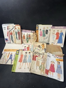 Vintage Sewing Pattern Lot Mixed Brands & Styles, See Pics For Different Pattern - Picture 1 of 1