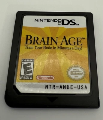 Brain Age: Train Your Brain in Minutes a Day Nintendo DS, 2006 Cleaned & TESTED - Image 1 of 2