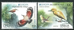 1389 SERBIA 2019 - Europa - National Birds - Wallcreeper - Heron - MNH Set - Picture 1 of 2