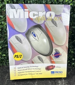 Vintage 1999 Micro Point Windows 95 Three-Button Performance Mouse F2 - Picture 1 of 4