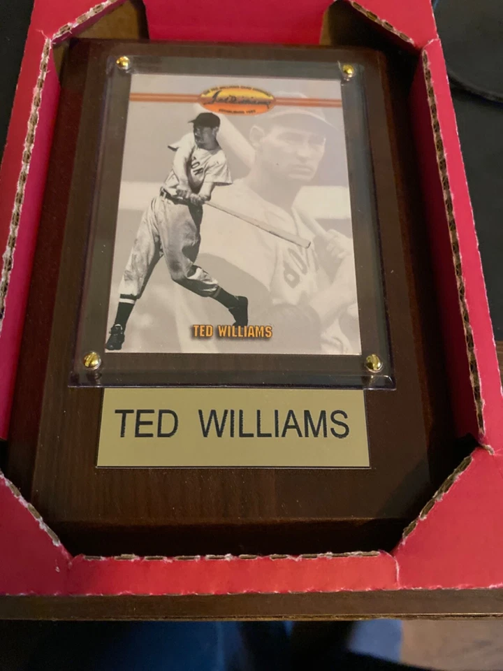 Ted Williams Baseball Card Plaque - Image 1 of 1
