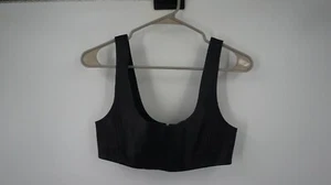 T by Alexander Wang ärmelloses bauchfreies Oberteil Tanktop U-Ausschnitt Lammfell Größe 4 - Bild 1 von 9
