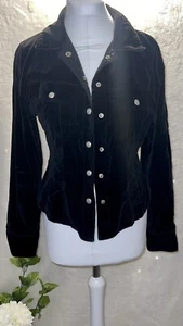 Women's Jacket River Island Size M Country Retro Velvet Style 100% Cotton - Picture 1 of 9