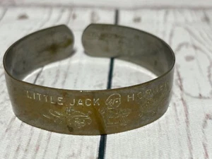 Vintage Metal Children Bracelet 1940s? Nursery Rhyme Cuff Bangle - Picture 1 of 5
