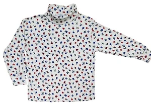 Girl's Sz 5 New Hartstrings Floral Turtleneck Long Sleeve Shirt Fall Natural - Picture 1 of 2