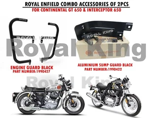 ROYAL ENFIELD "INTERCEPTOR 650CC & GT 650CC" "ENGINE GUARD COMBO OF 2PCS" - Picture 1 of 21