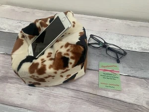 Cow Kindle Phone Ipad Mini Kindles Cushion Stand Gift Device Holder - Picture 1 of 4