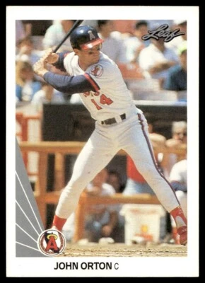 1990 Leaf John Orton RC California Angels #511 - Image 1 of 2