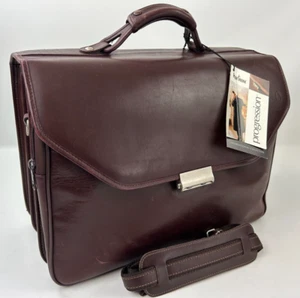 Vintage Leather HARTMANN Business Travel Briefcase Laptop Bags Mens MSRP $575 - Picture 1 of 17