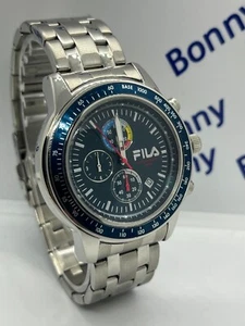 OROLOGIO FILA CORTINA FA0603 CRONO ACCIAIO - Foto 1 di 2