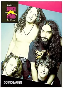 SOUNDGARDEN ProSet SuperStars MusiCards 1991 USA 1st Ed. CARD 34Yrs! RARE - Foto 1 di 2
