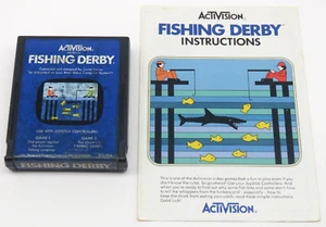 Fishing Derby (Atari 2600, 1980) By Activision (Cartridge and Manual Only) NTSC - Picture 1 of 10