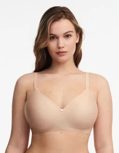 Chantelle 36C Wirefree C Jolie T-Shirt Bra 13BQ9 Nude Rose - Picture 1 of 5